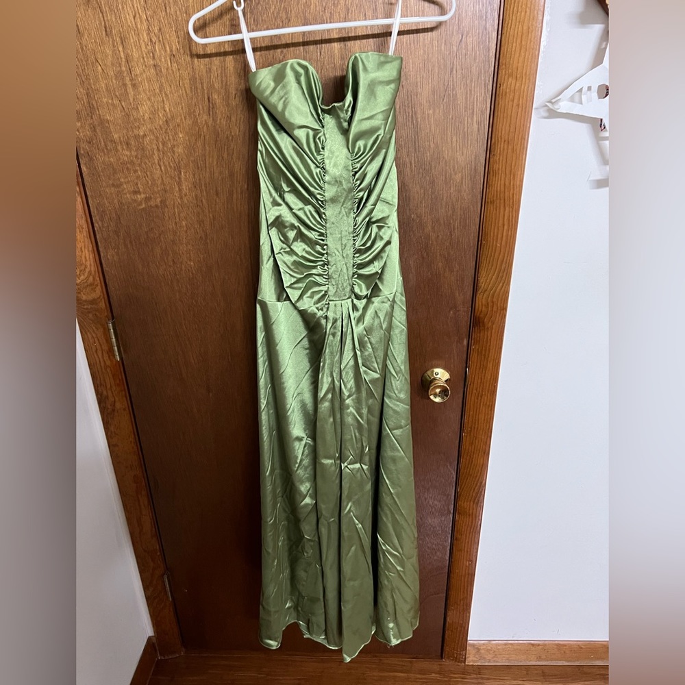 Green Jessica McClintock Maxi Dress Size 0
